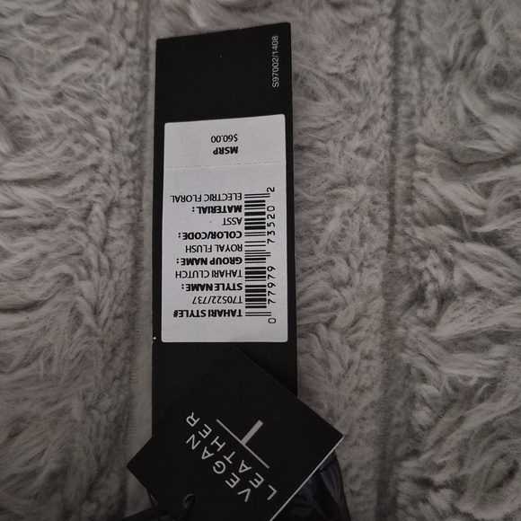 Tahari Black and Purple Floral Wallet - Picture 7 of 7